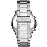 Armani Exchange Men’s Quartz Silver Stainless Steel Black Dial 46mm Watch AX2152